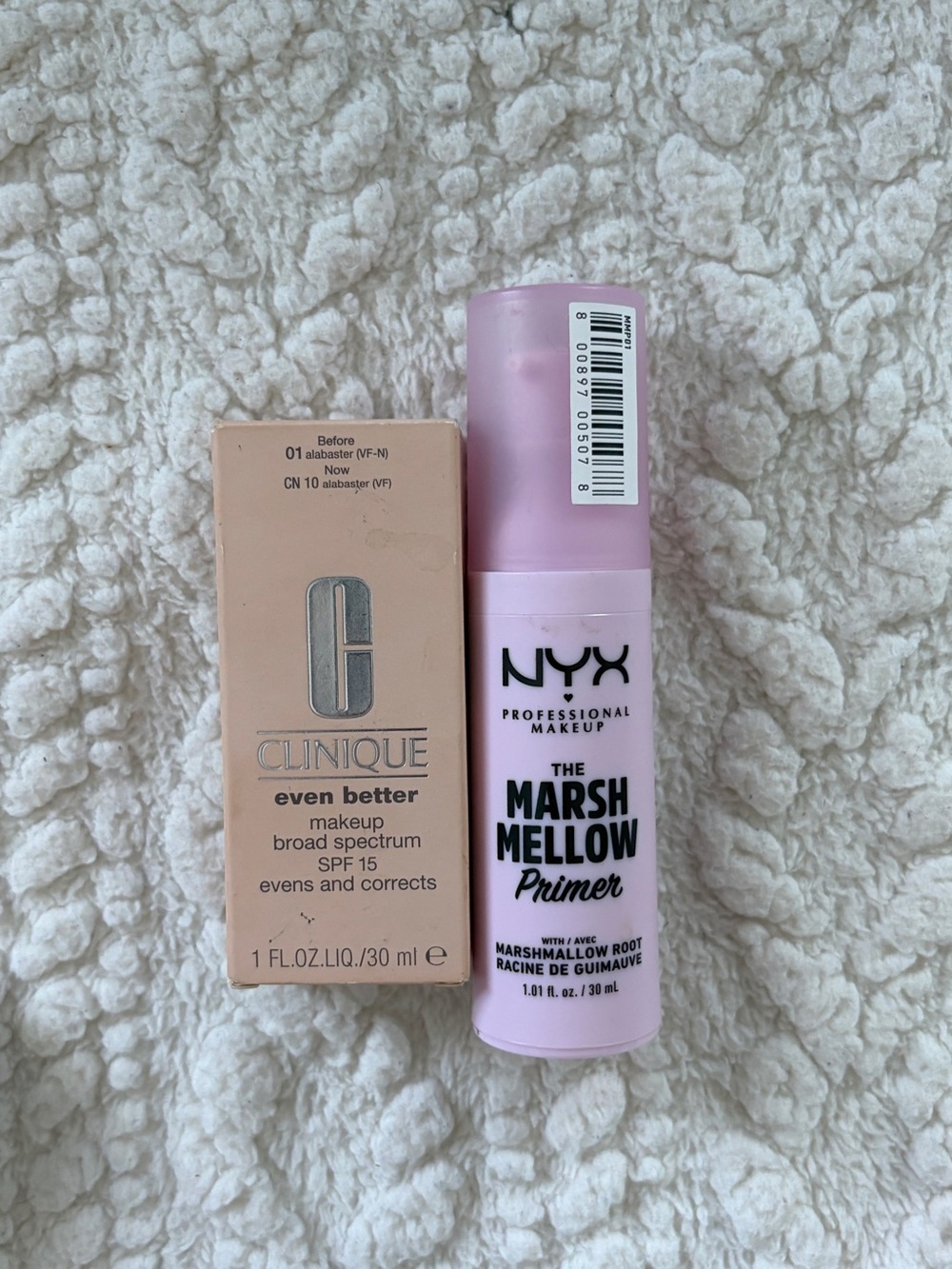 Makeup Bundle- Clinique Foundation & NYX The Marsh Mellow Primer